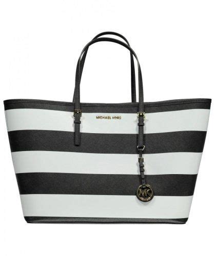 michael kors taschen schwarz weiß gestreift fake